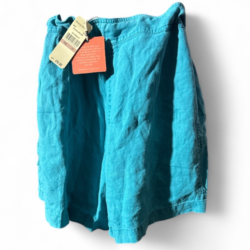 Tommy Bahama Pagoda Blue Cargo Shorts - Size 12 - Picture 6 of 10